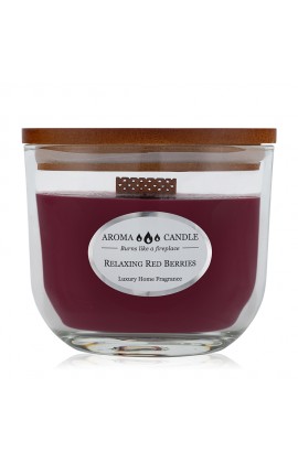 Aroma Candle Relaxing Red Berries Oval Classic aromagyerta - illatgyertya